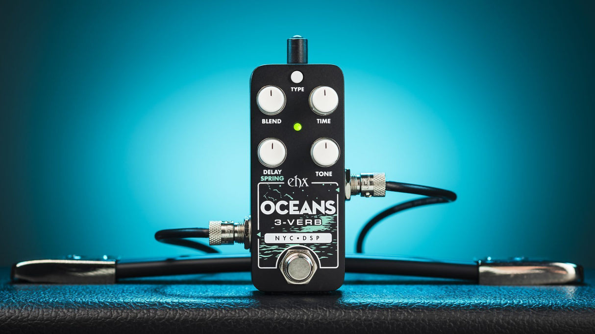 Electro Harmonix Pico Oceans 3-verb Reverb Guitar Effects Pedal
