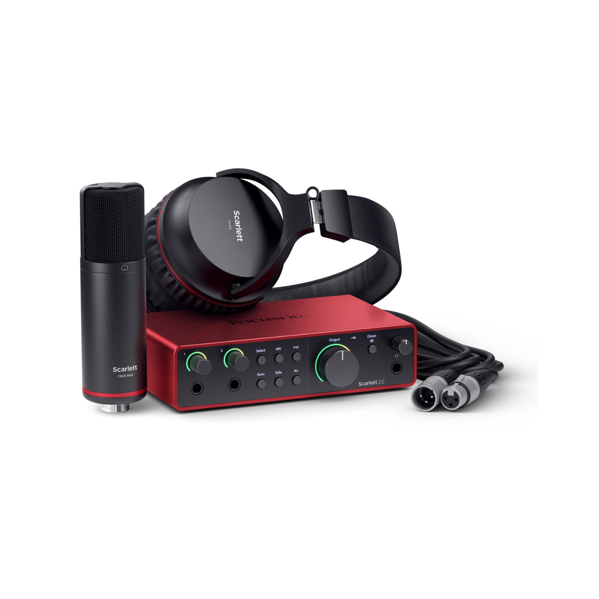 Focusrite Scarlett 2i2 Studio 4th Gen 2x2 USB Audio Interface Bundle