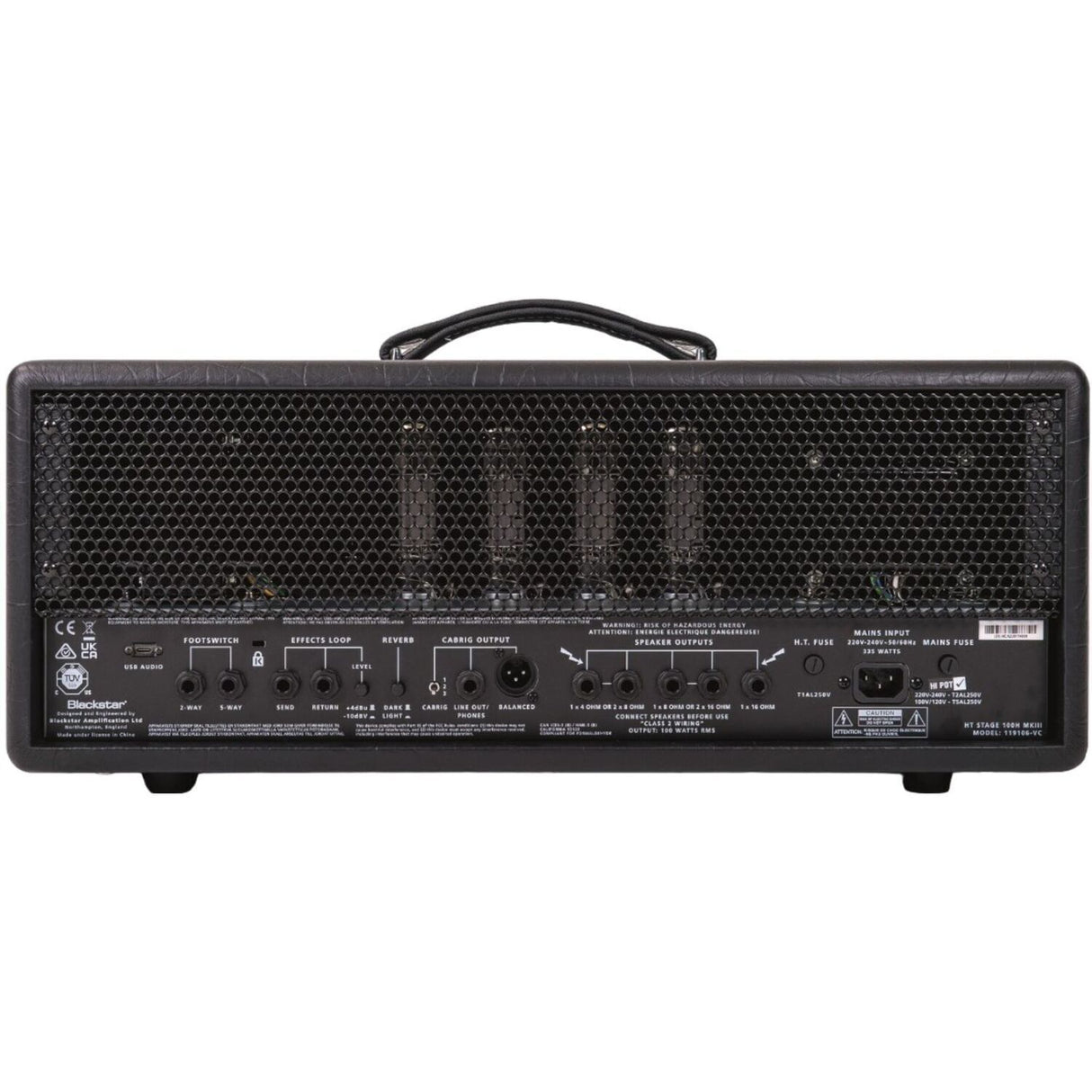 Blackstar HT Club 100 HTV-100 MKIII 100-Watt Compact Tube Head with 2-Way Footcontroller