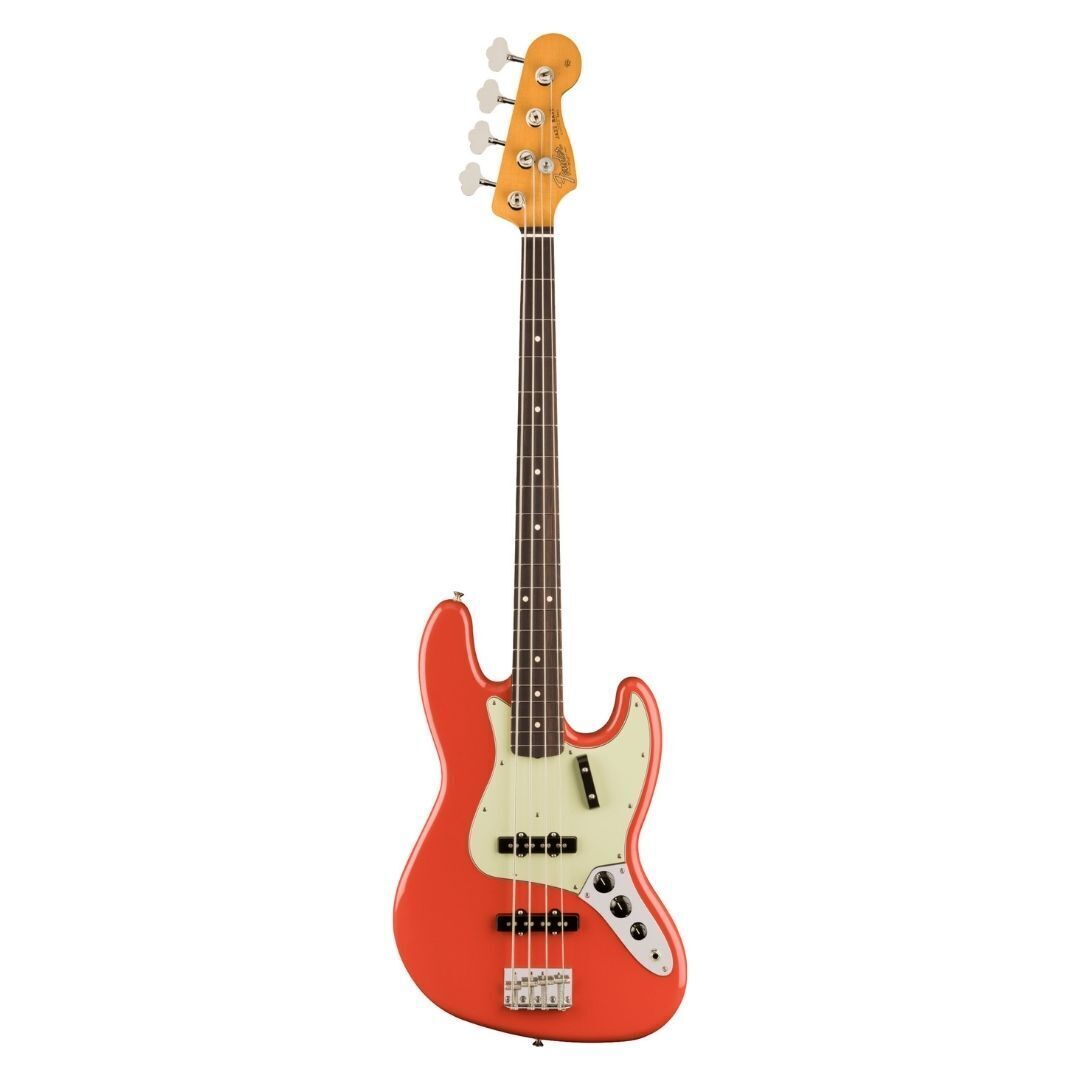 Fender Vintera II 60s Jazz Bass, Fiesta Red Bass Guitar