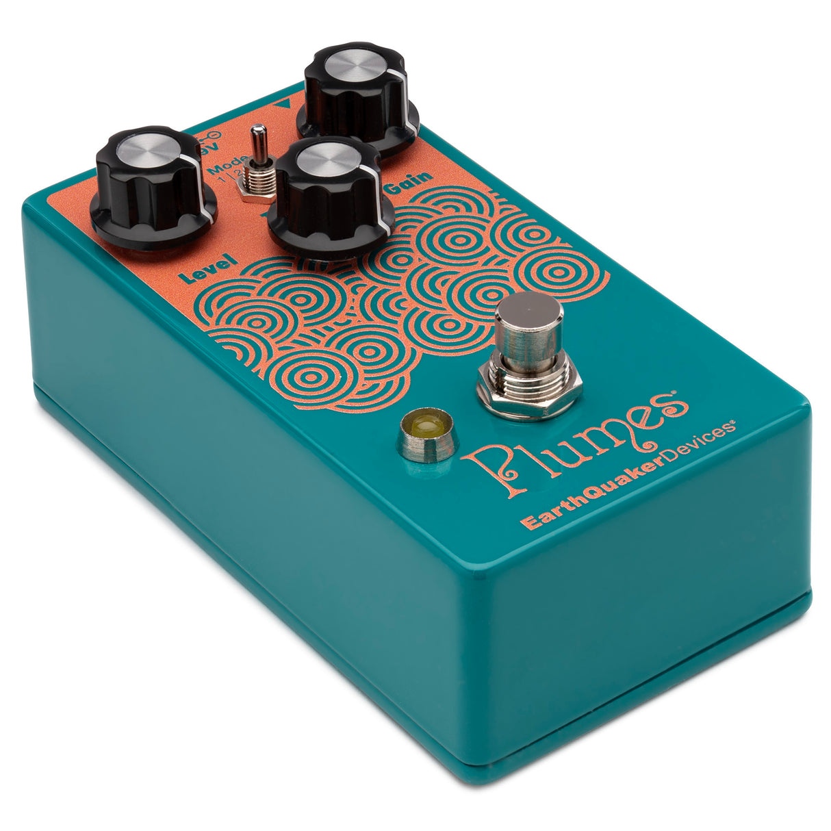 EarthQuaker Devices Plumes Small Signal Shredder Overdrive Pedal Water Blue