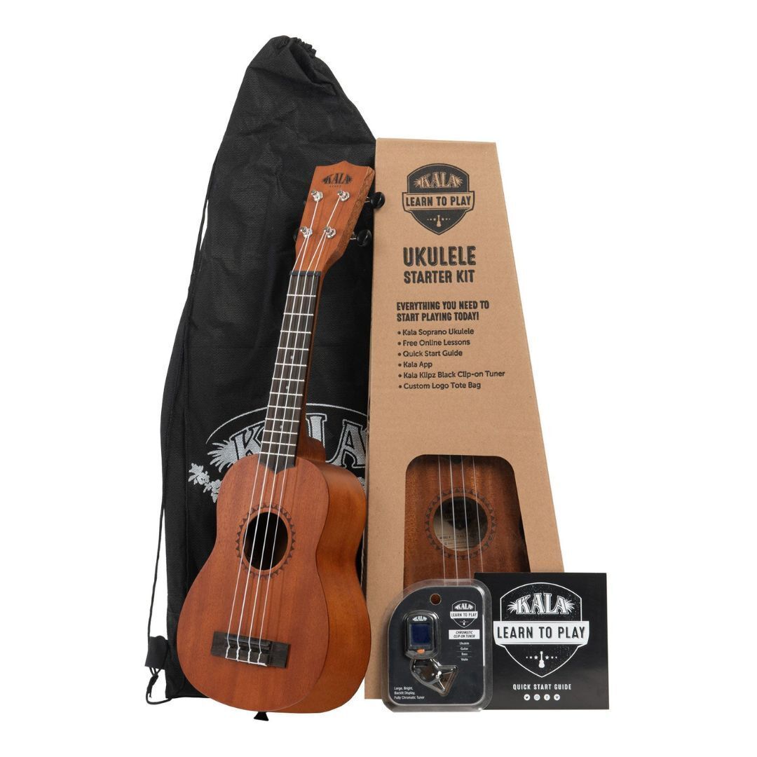 Kala Learn To Play Ukulele Starter Kit Nickel Fret Update