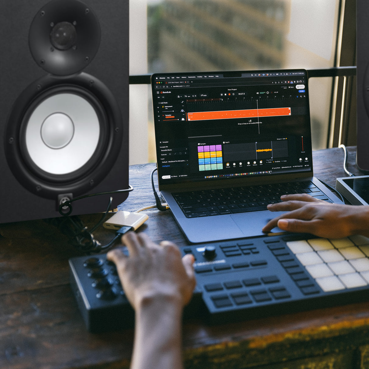 Yamaha HS7 95 Watt Professional Powered Studio Monitor Speaker (Black, 2-Pack)