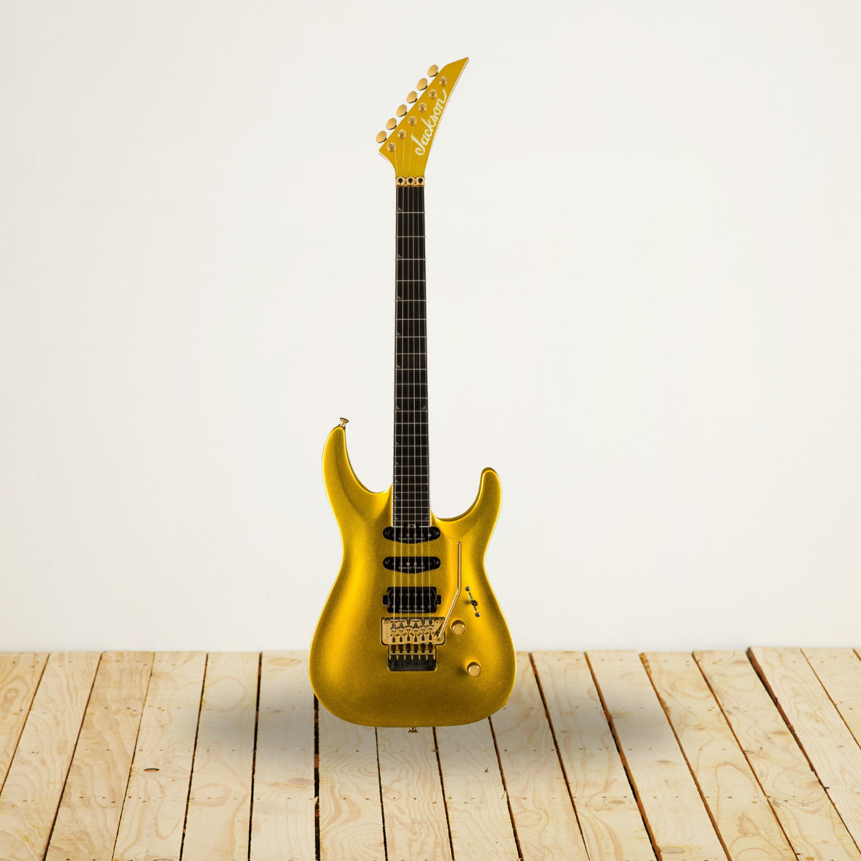 Jackson Pro Plus Series Soloist SLA3 Electric Guitar (Gold Bullion) with Case