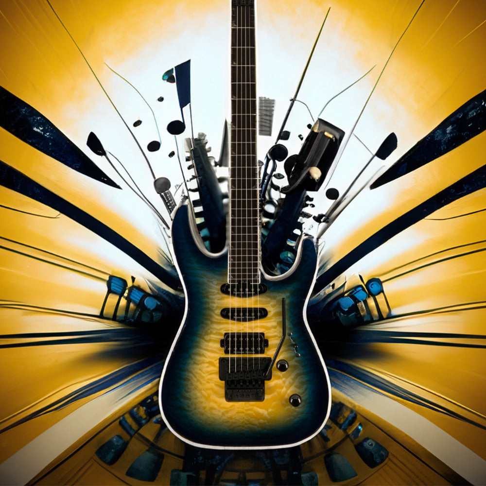 Jackson Pro Plus Soloist SLA3Q Electric Guitar (Blue) with Hard Case