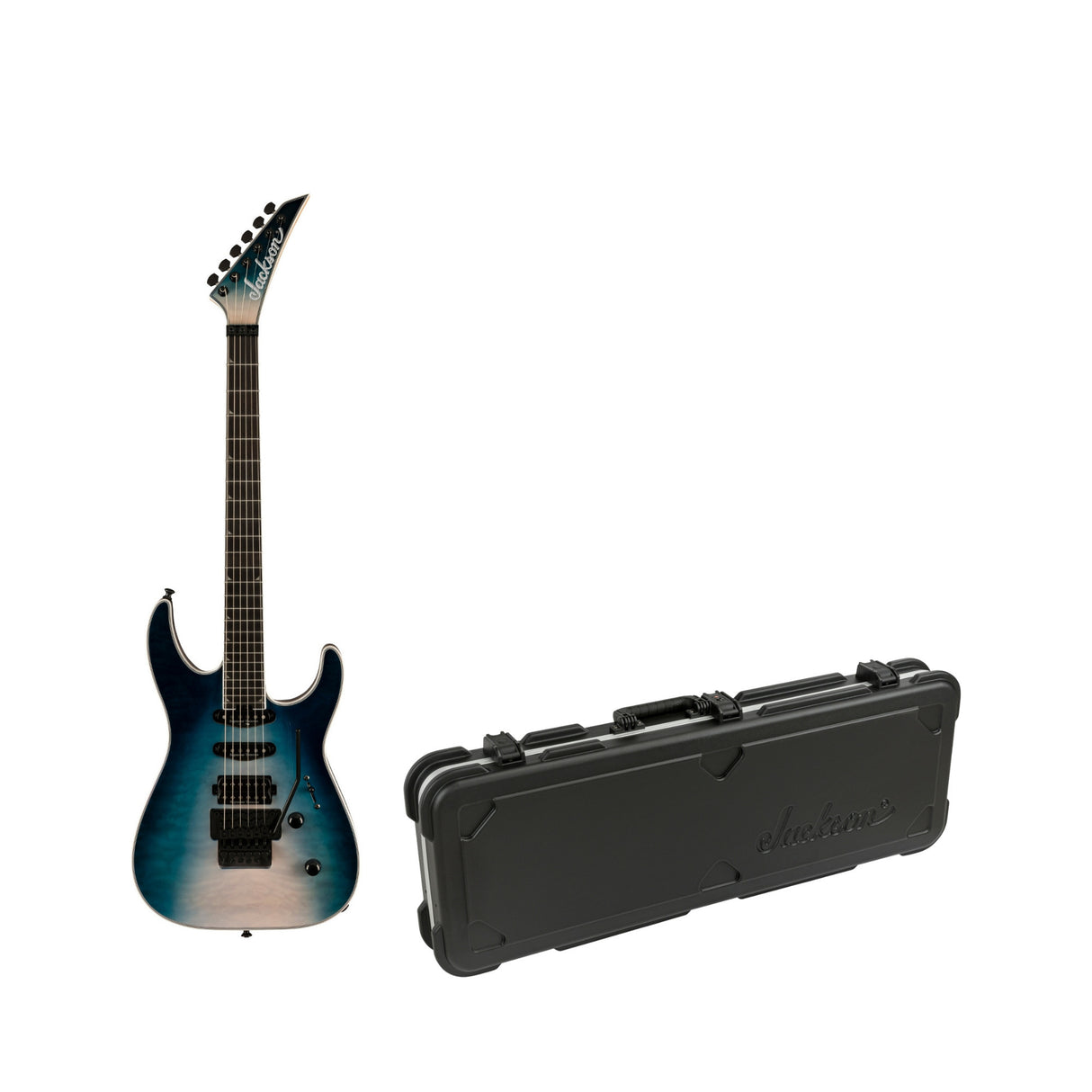 Jackson Pro Plus Series Soloist SLA3Q Electric Guitar (Polar Burst) with Case