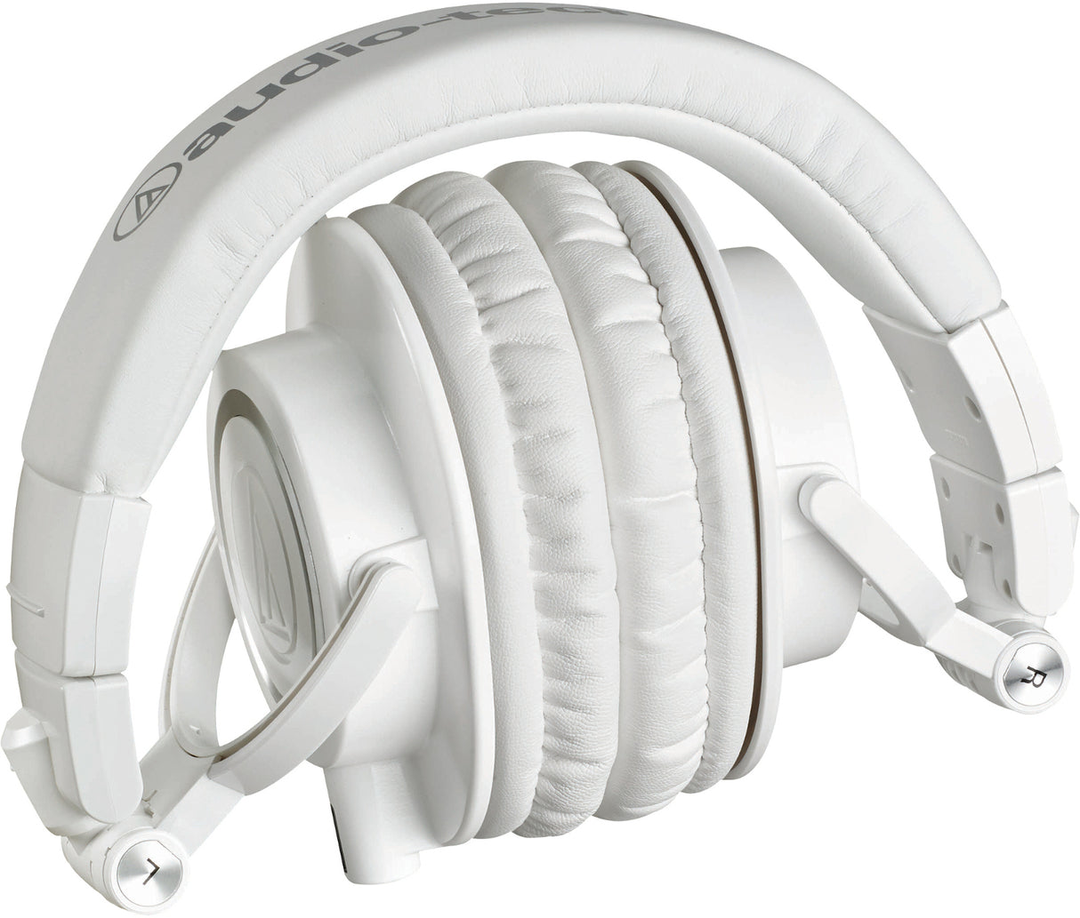 Audio-Technica ATH-M50XWH Professional Studio Monitor Headphones (White) Bundle