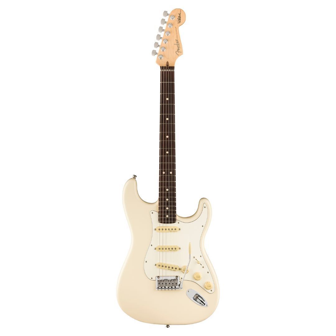 Fender Jeff Beck Stratocaster Electric Guitar, Olympic White