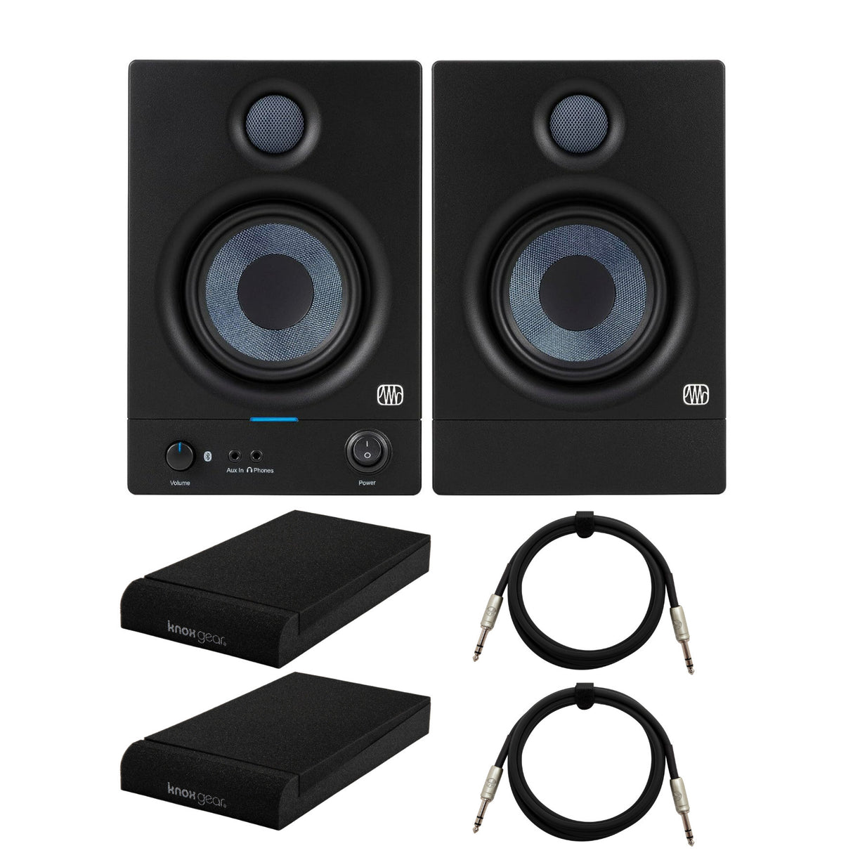 PreSonus Eris 4.5BT 2nd Gen Active Studio Monitors with Isolation Pads Bundle