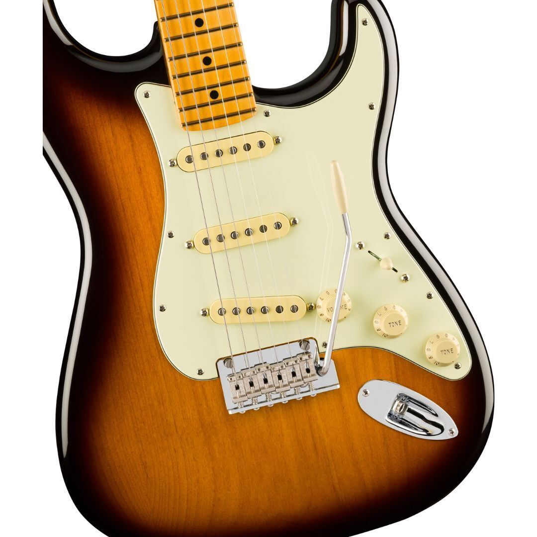 Fender American II Stratocaster 6-String Maple FB Guitar, 2-Color Sunburst