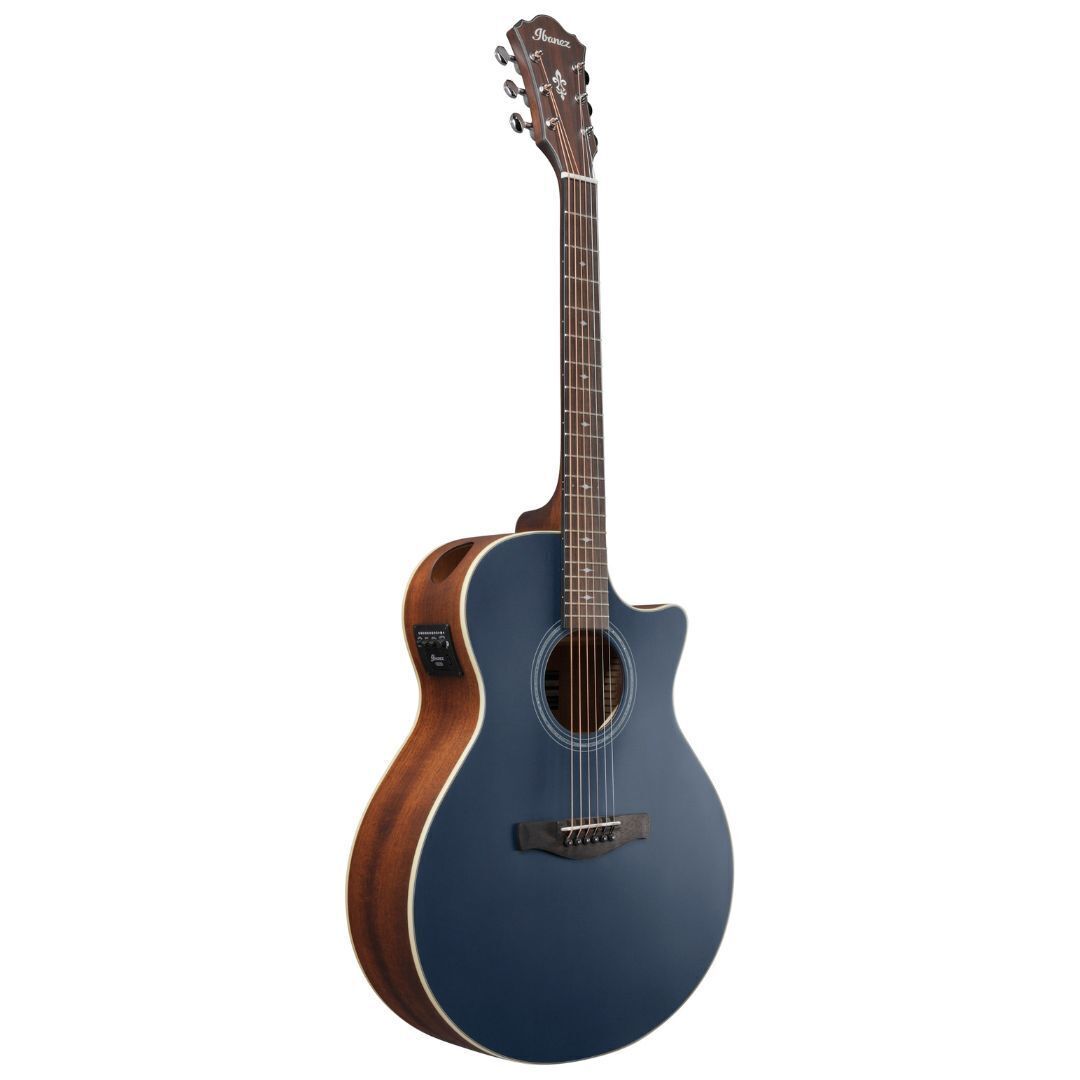 Ibanez AE100DBF Grand Auditorium Acoustic-Electric Guitar Dark Tide Blue Flat