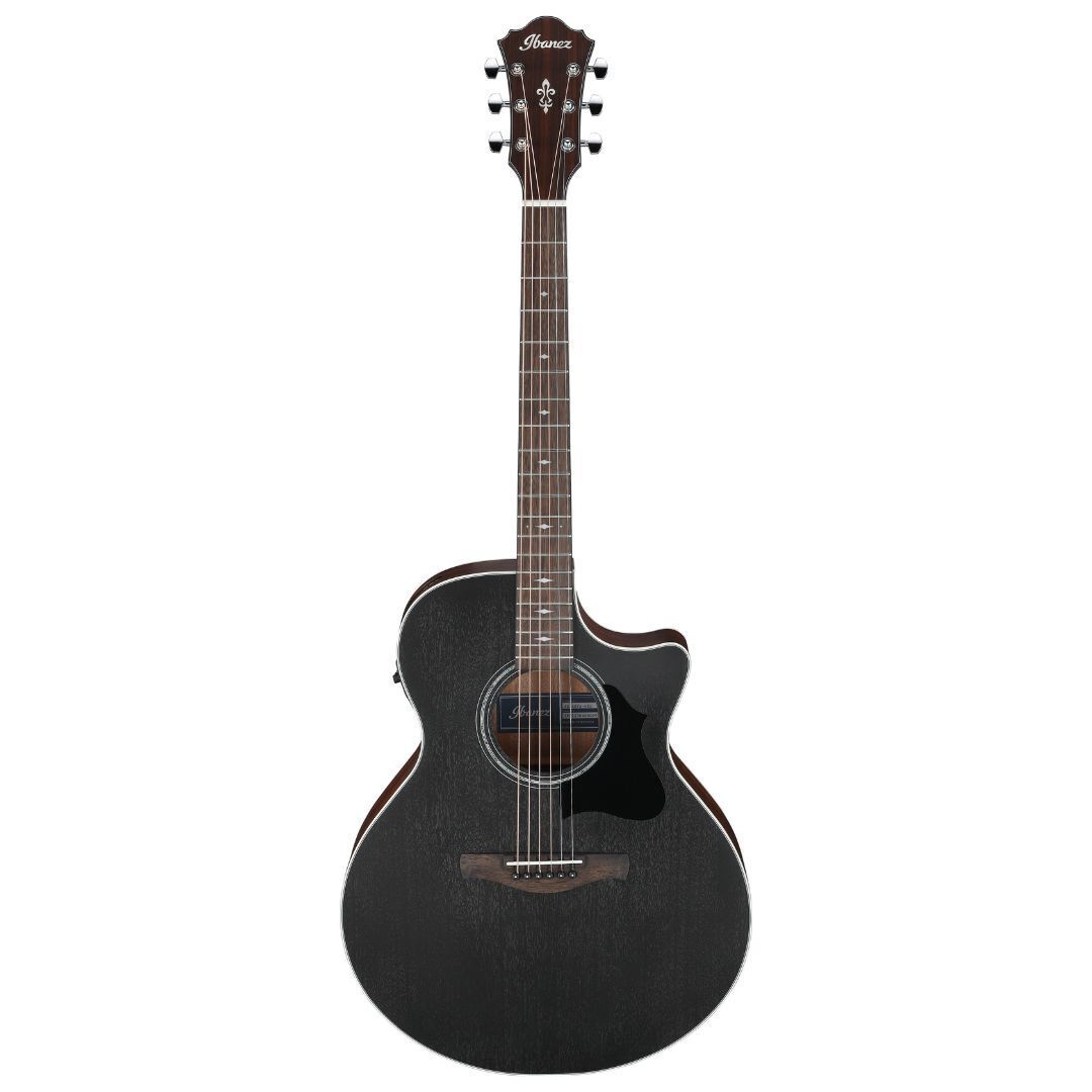 Ibanez AE140WKH Grand Auditorium Acoustic-Electric Guitar Weathered Black
