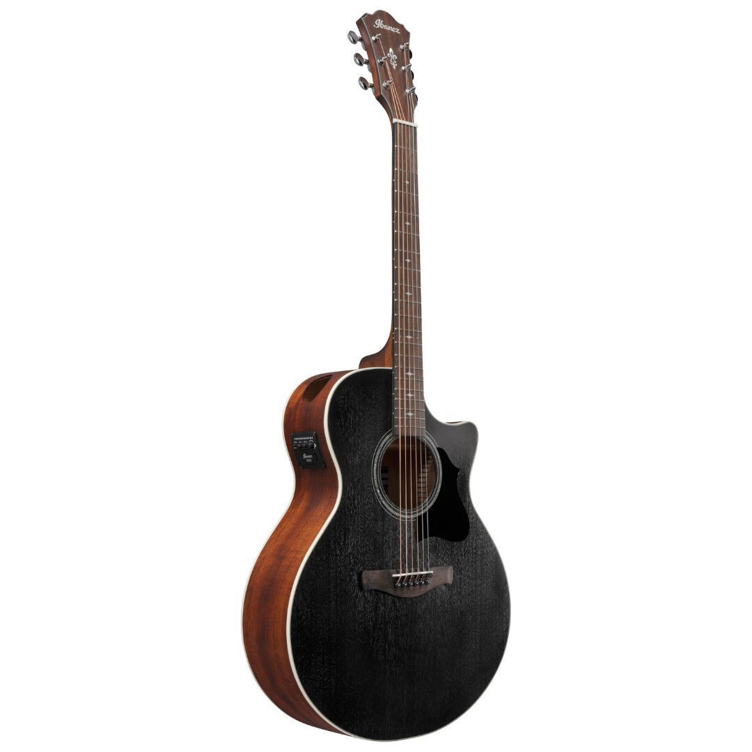Ibanez AE140WKH Grand Auditorium Acoustic-Electric Guitar Weathered Black
