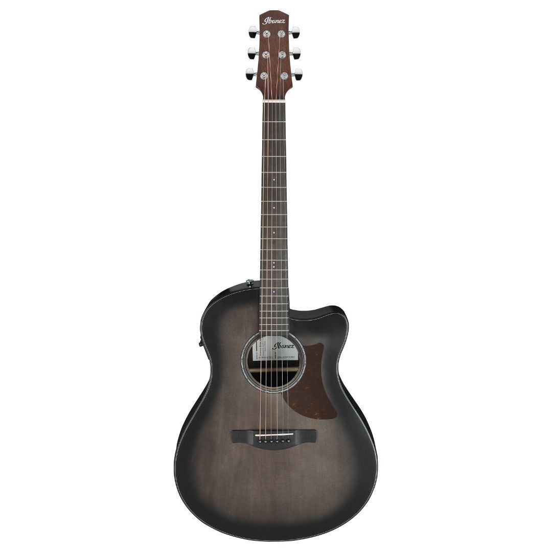 Ibanez AAM70CETBN Auditorium Acoustic-Electric Guitar Transparent Charcoal Burst