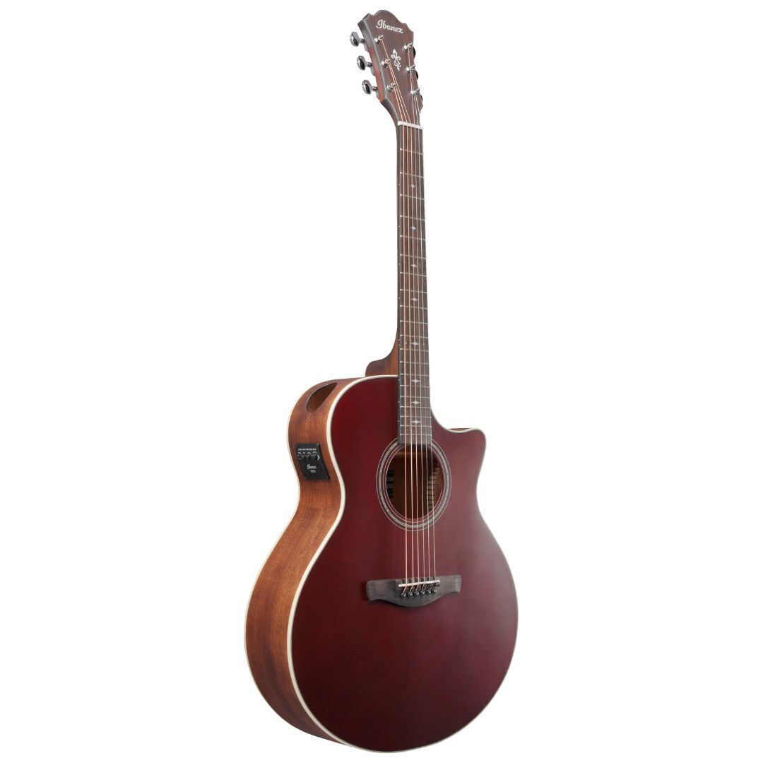 Ibanez AE100BUF Grand Auditorium Acoustic-Electric Guitar Burgundy Flat