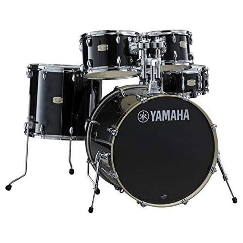 Yamaha Stage Custom Birch 5 Piece Drum Set with 22 inch Base Drum, Raven Black