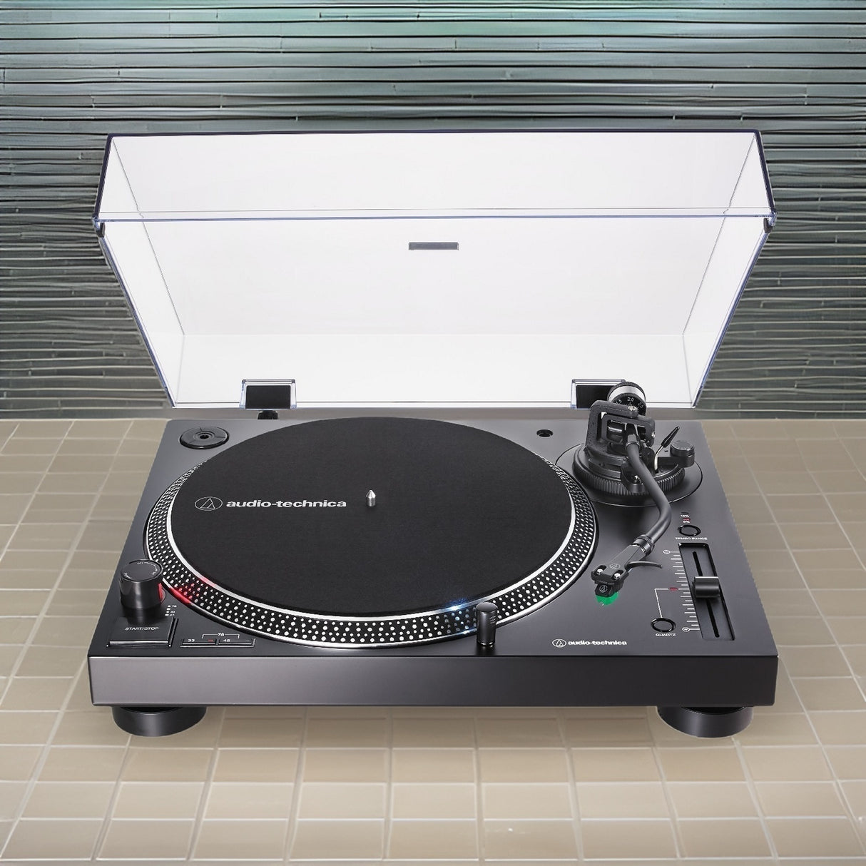 Audio-Technica USB Direct-Drive Analog Turntable (Black) with Studio Monitors