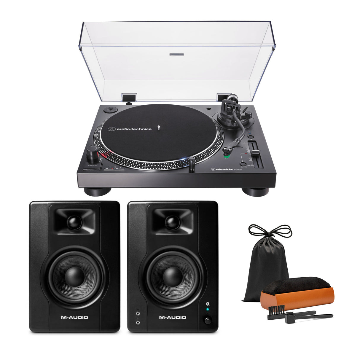 Audio Technica Bluetooth Wireless Direct-Drive USB Turntable with Speakers