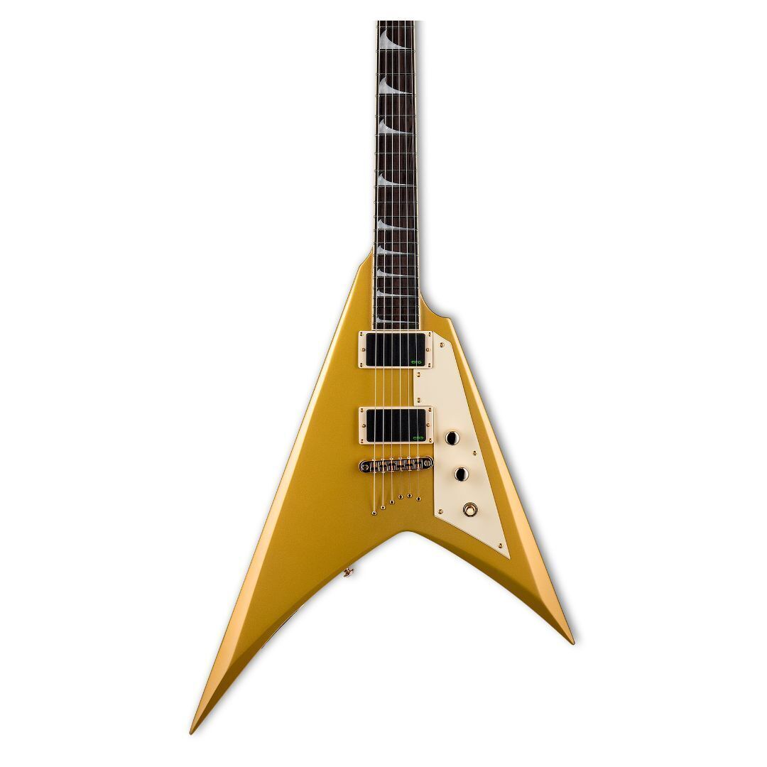 ESP LTD KH-V Kirk Hammett Signature Electric Guitar - Metallic Gold