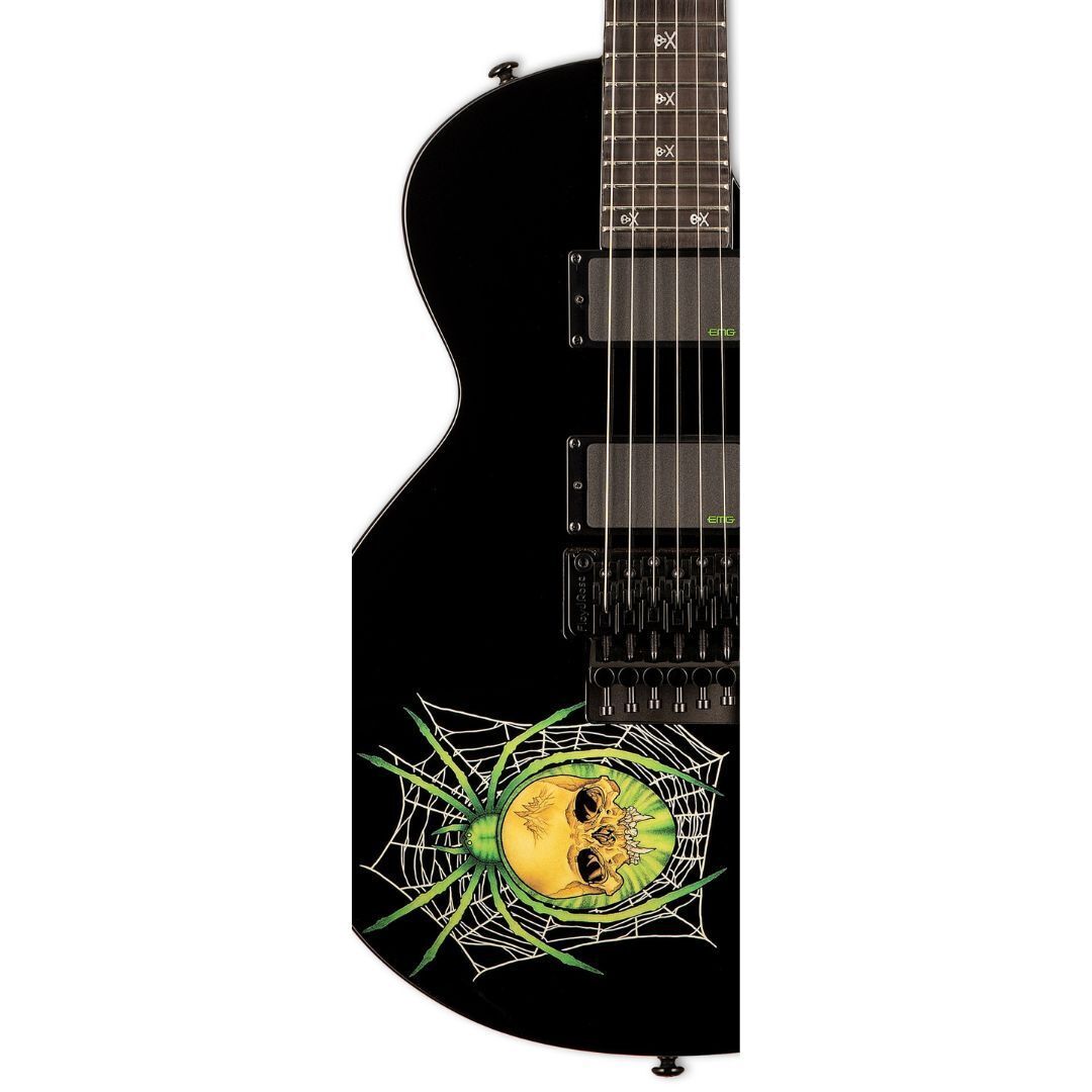 ESP LTD Kirk Hammett EKH-3 Spider 30th Anniversary Electric Guitar (Black)
