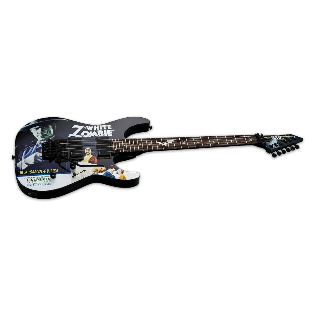ESP LTD Kirk Hammett Signature KH-WZ White Zombie Electric Guitar (Black)