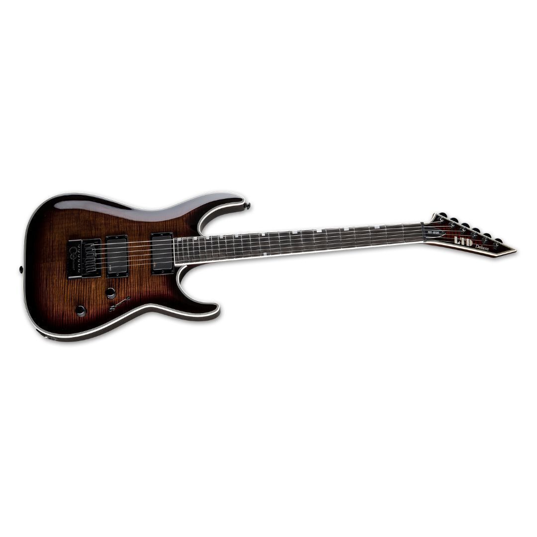 ESP LTD Deluxe MH-1000 EverTune Electric Guitar - Dark Brown Sunburst