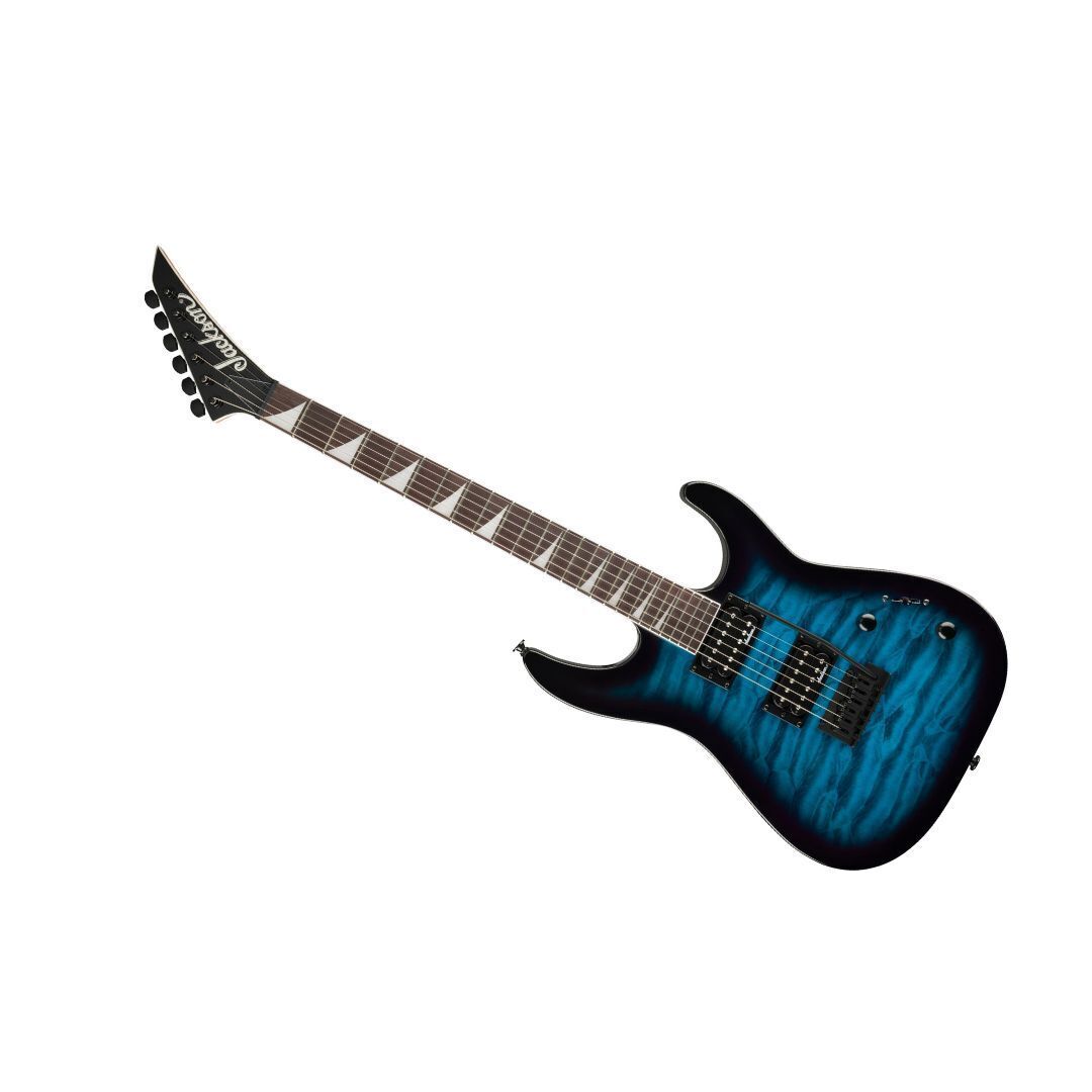 Jackson JS Series Dinky JS20 DKQ 2PT Electric Guitar - Transparent Blue