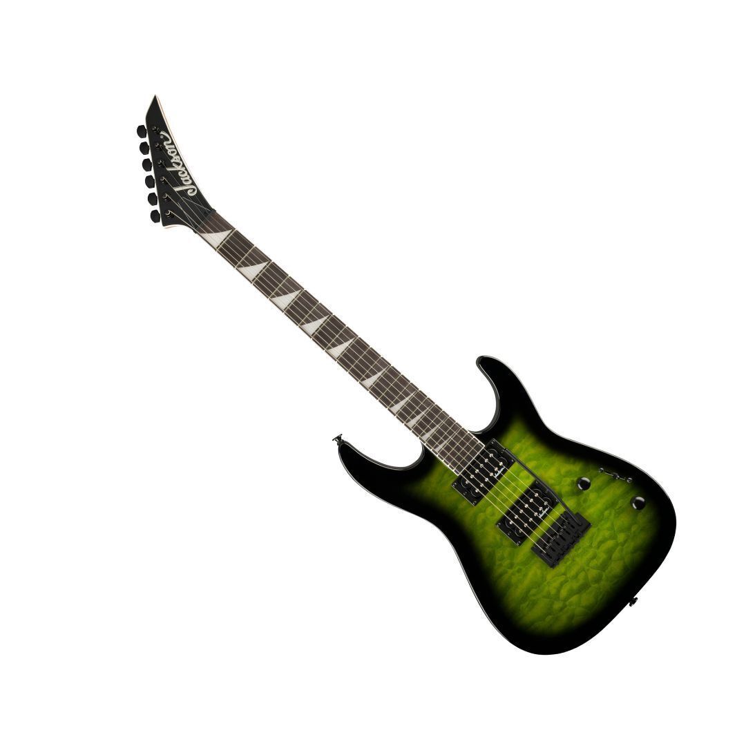 Jackson JS Series Dinky JS20 DKQ 2PT Electric Guitar - Transparent Green