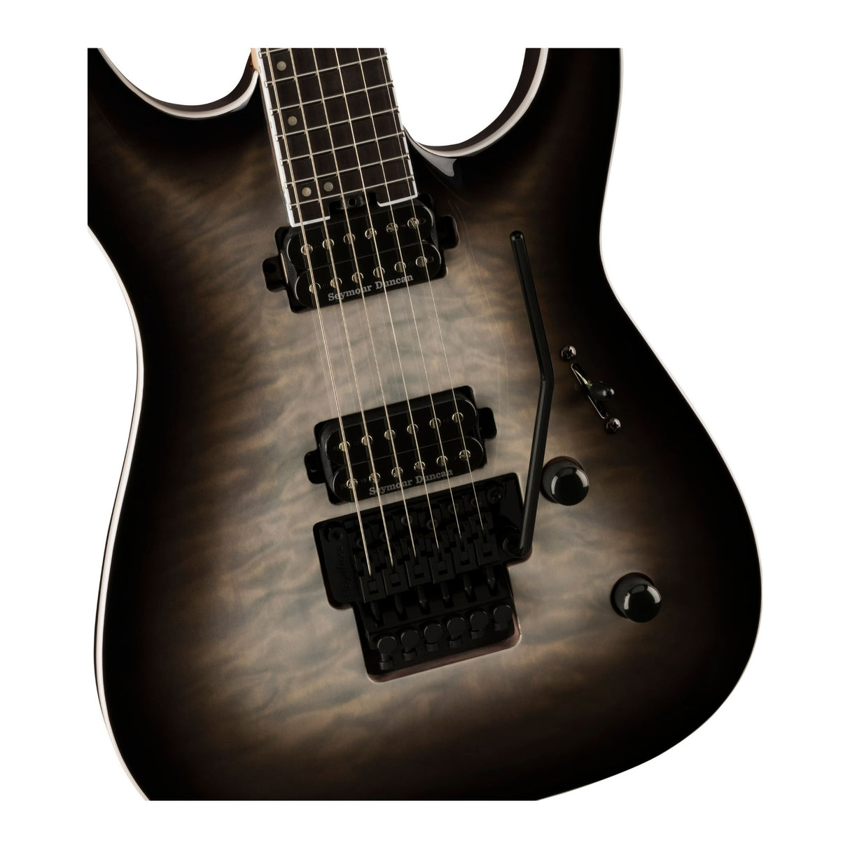 Jackson Pro Plus Dinky DKAQ 6-String Electric Guitar (Ghost Burst) with Case