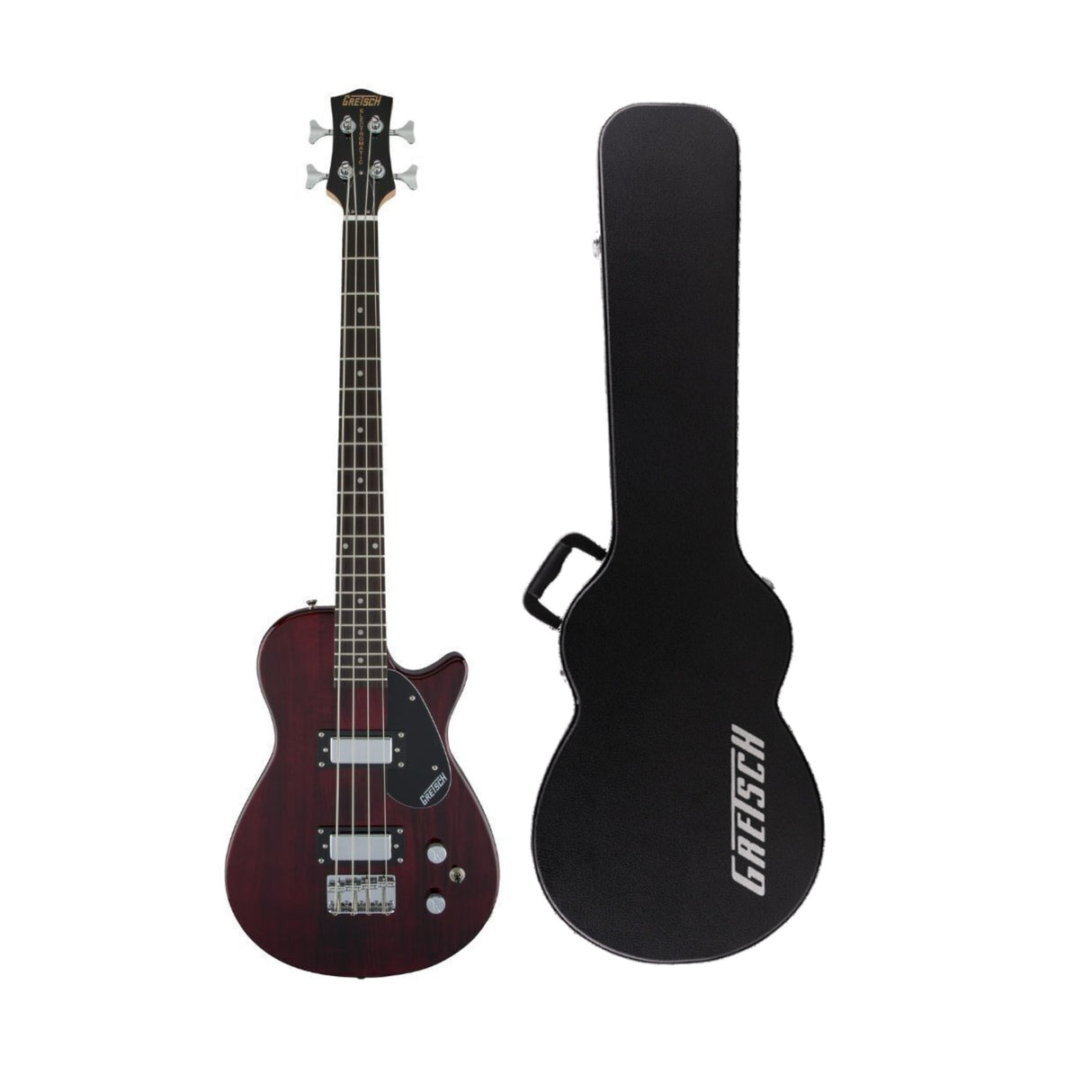 Gretsch G2220 Junior Jet Bass II Bass Guitar (Walnut Stain) with Hardshell Case