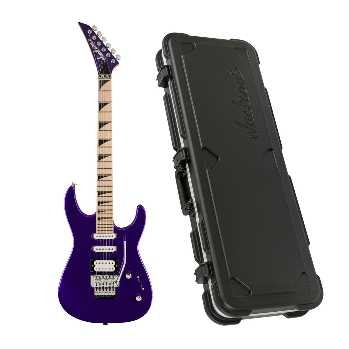 Jackson X Series Dinky DK3XR M HSS 6-String Guitar (Deep Purple Metallic) Case