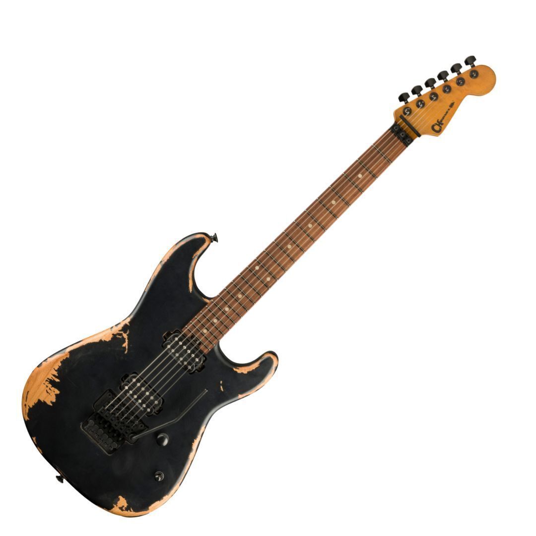 Charvel ProMod Relic San Dimas Style 1 HH FR PF Pau Ferro Electric Guitar-Black