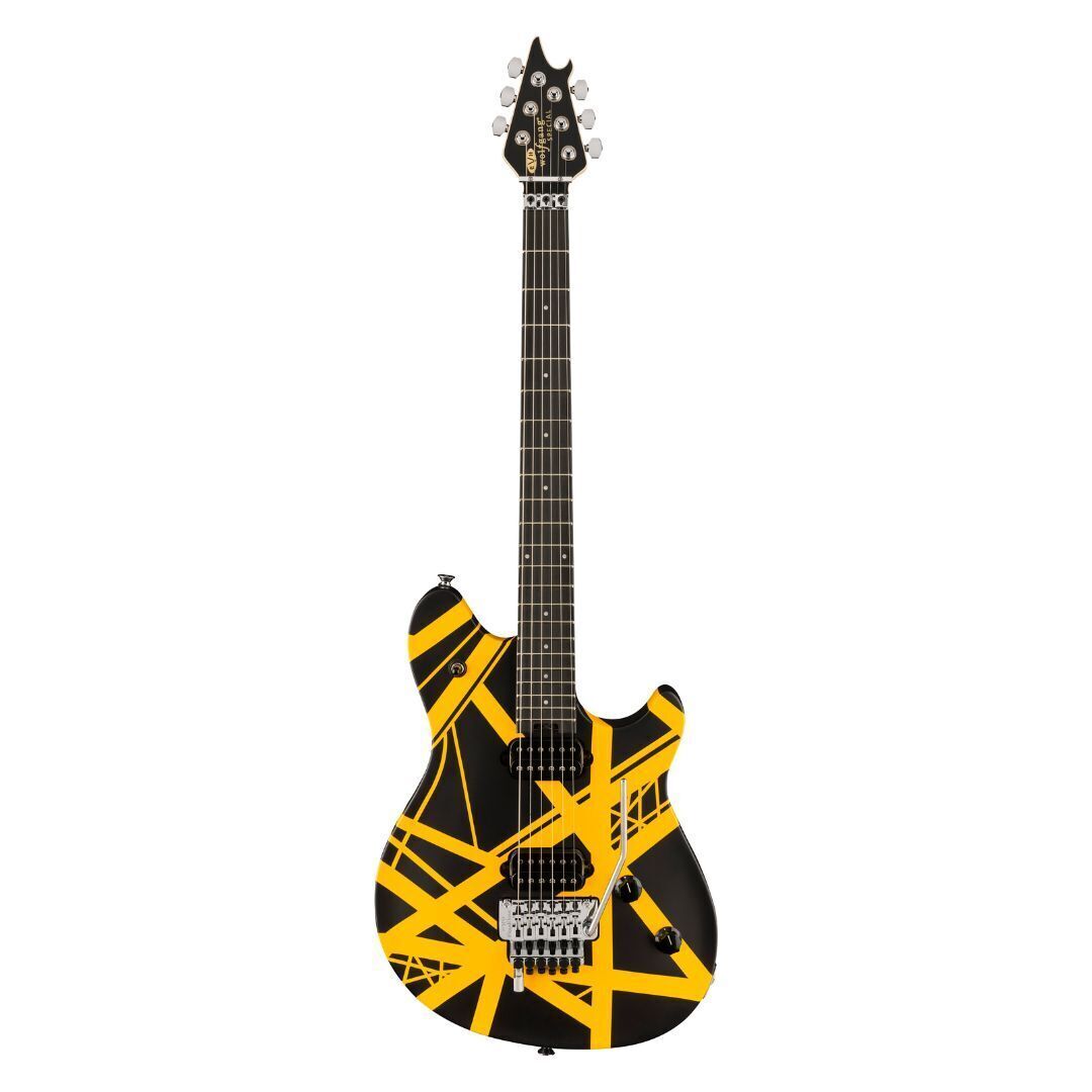 EVH Wolfgang Special Striped Electric Guitar - Black and Yellow