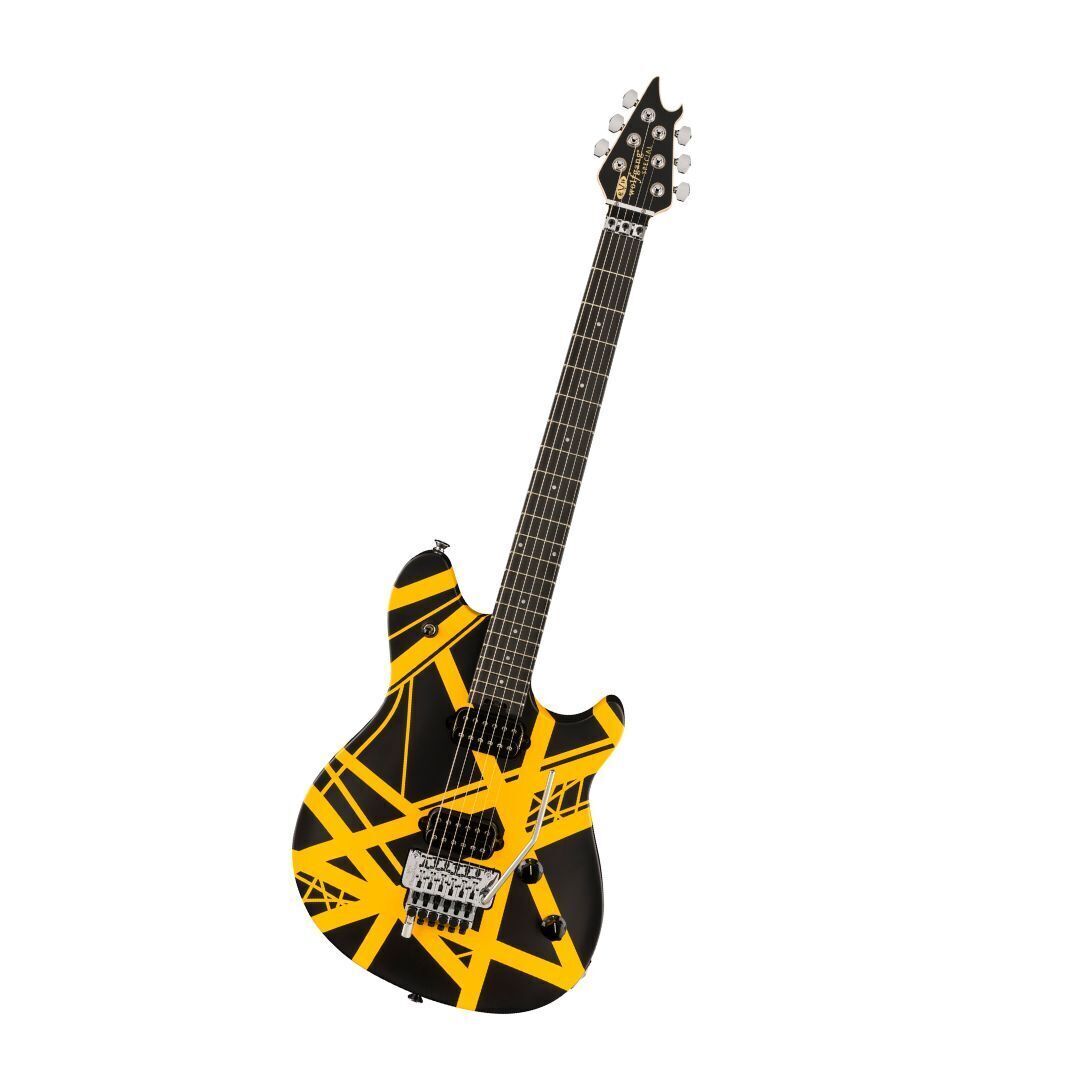 EVH Wolfgang Special Striped Electric Guitar - Black and Yellow