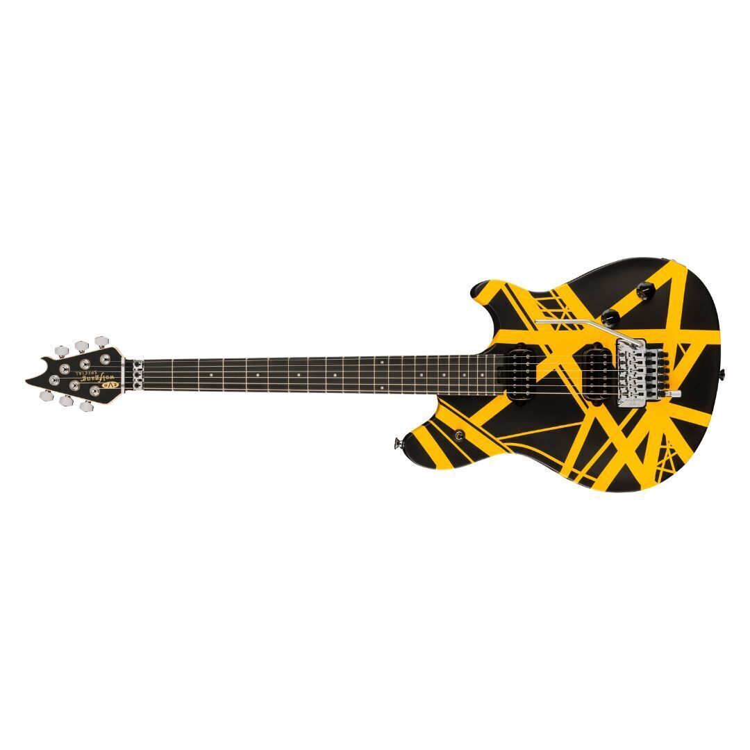 EVH Wolfgang Special Striped Electric Guitar - Black and Yellow