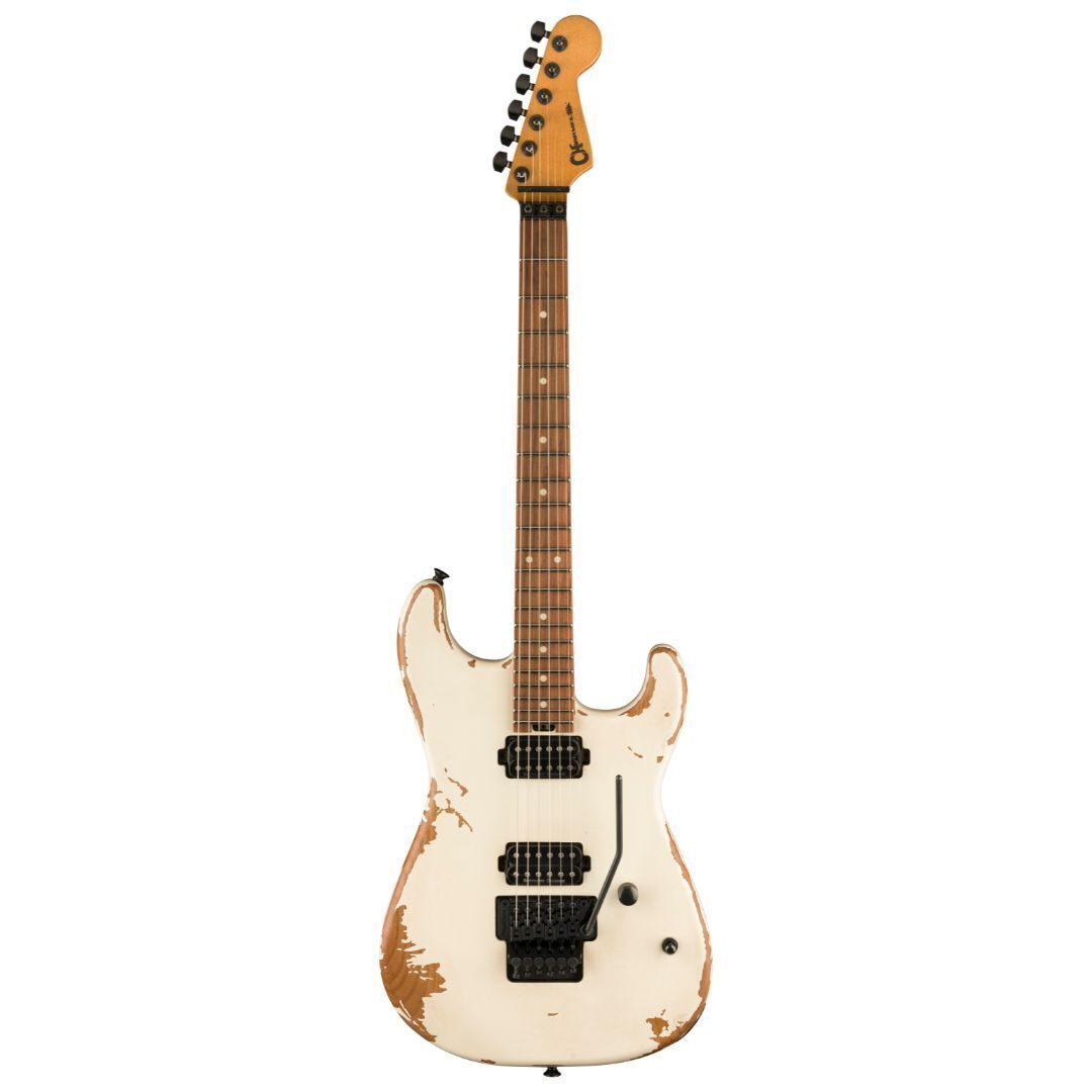 Charvel ProMod Relic San Dimas Style 1 HH FR PF Pau Ferro Electric Guitar -White