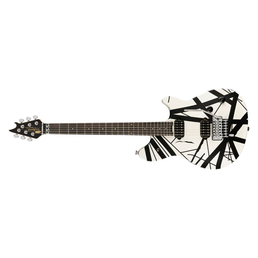 EVH Wolfgang Special Striped Electric Guitar - Black and White