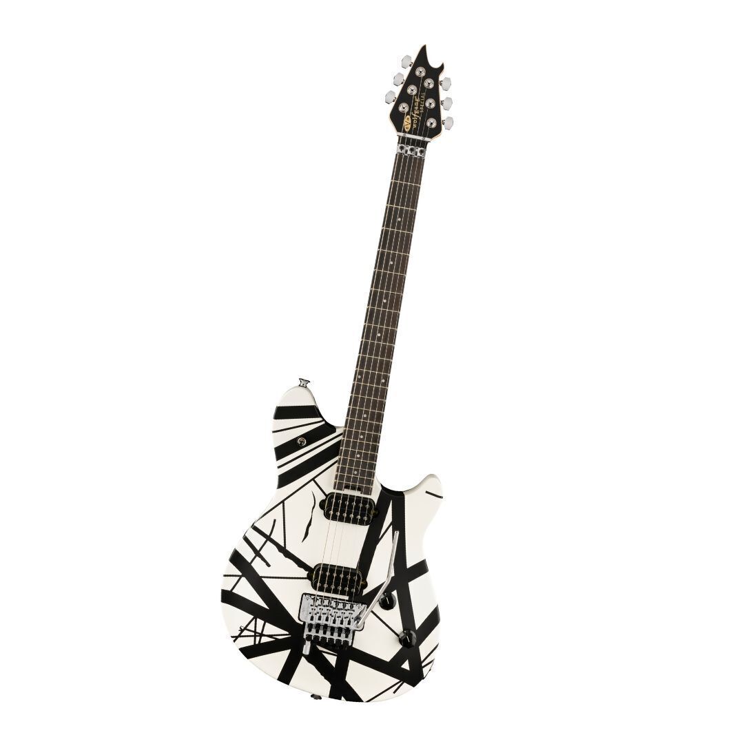 EVH Wolfgang Special Striped Electric Guitar - Black and White