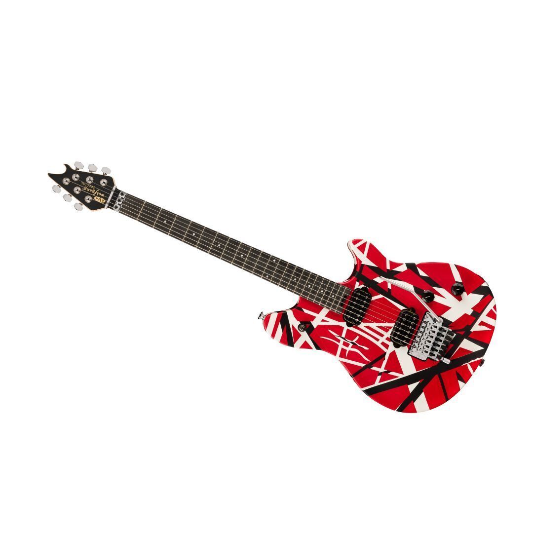 EVH Wolfgang Special Striped Electric Guitar - Red, Black, and White