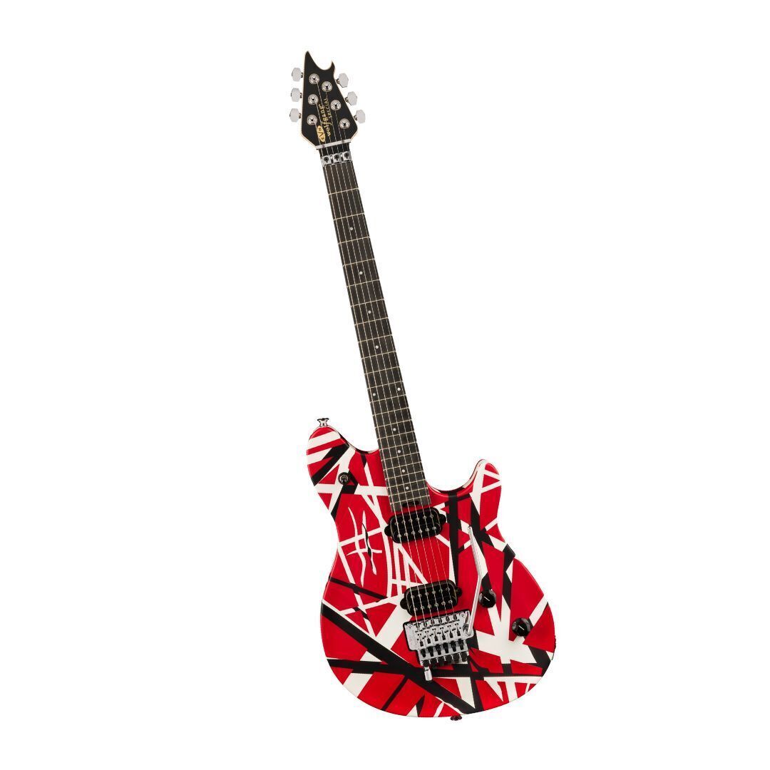 EVH Wolfgang Special Striped Electric Guitar - Red, Black, and White