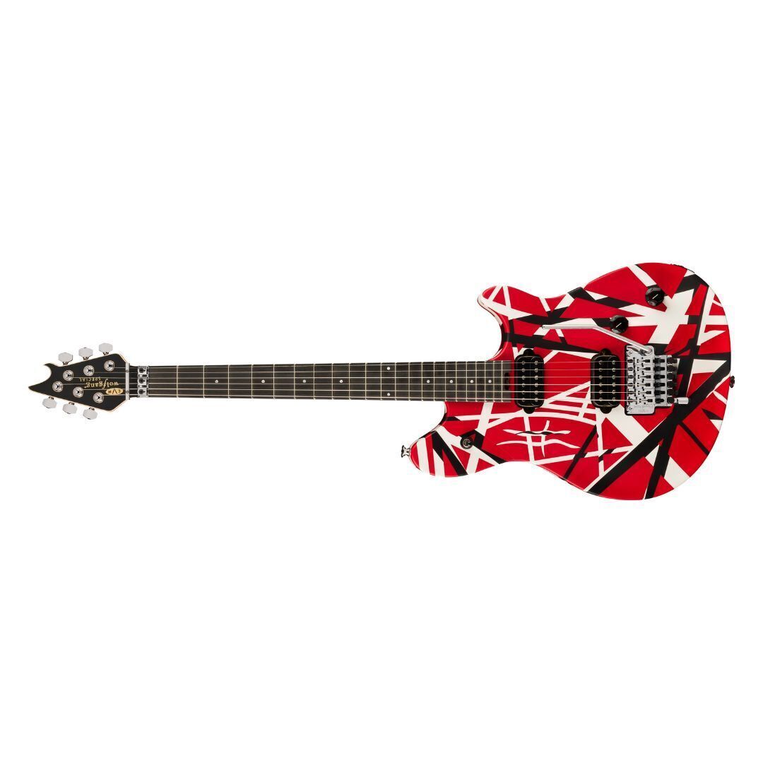 EVH Wolfgang Special Striped Electric Guitar - Red, Black, and White