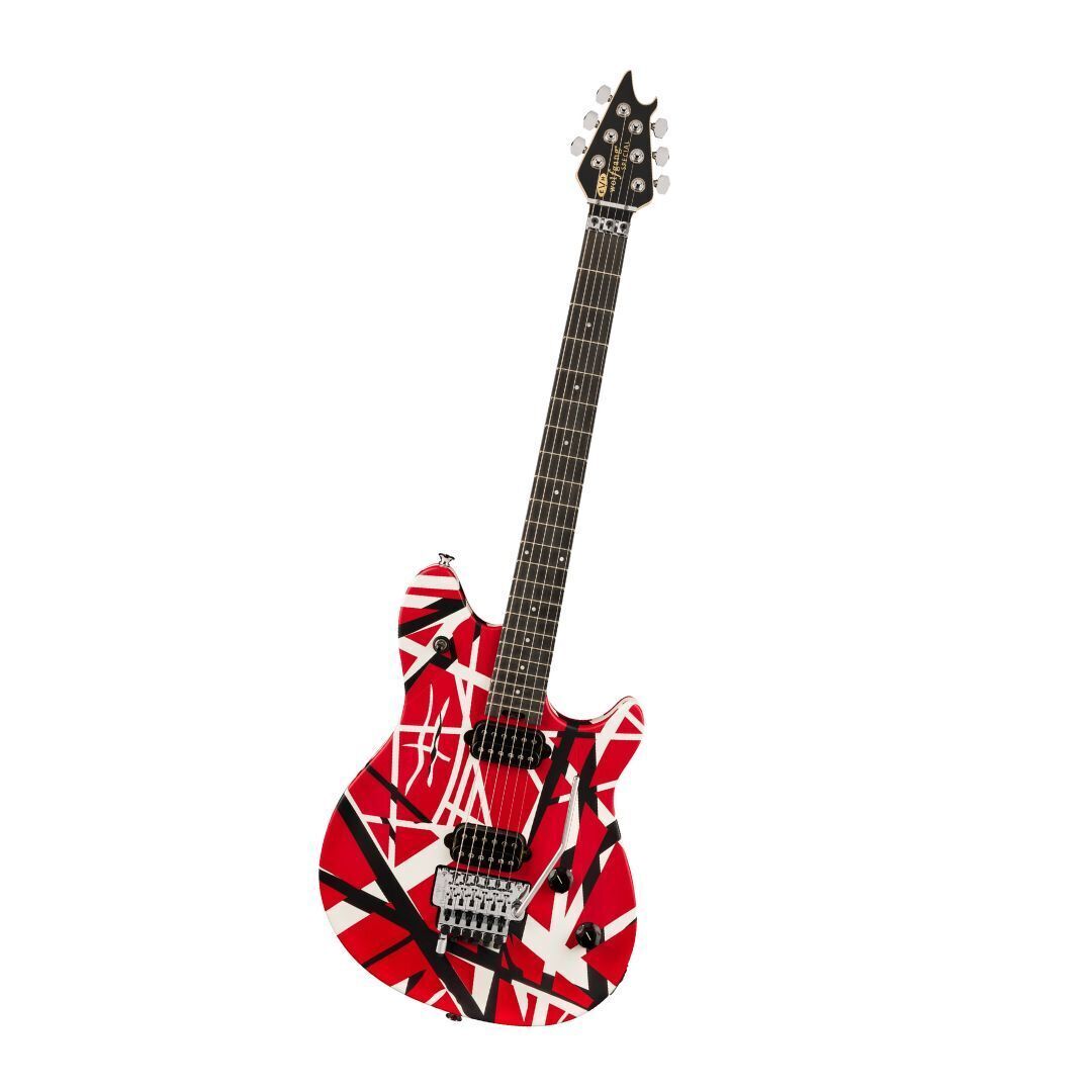 EVH Wolfgang Special Striped Electric Guitar - Red, Black, and White