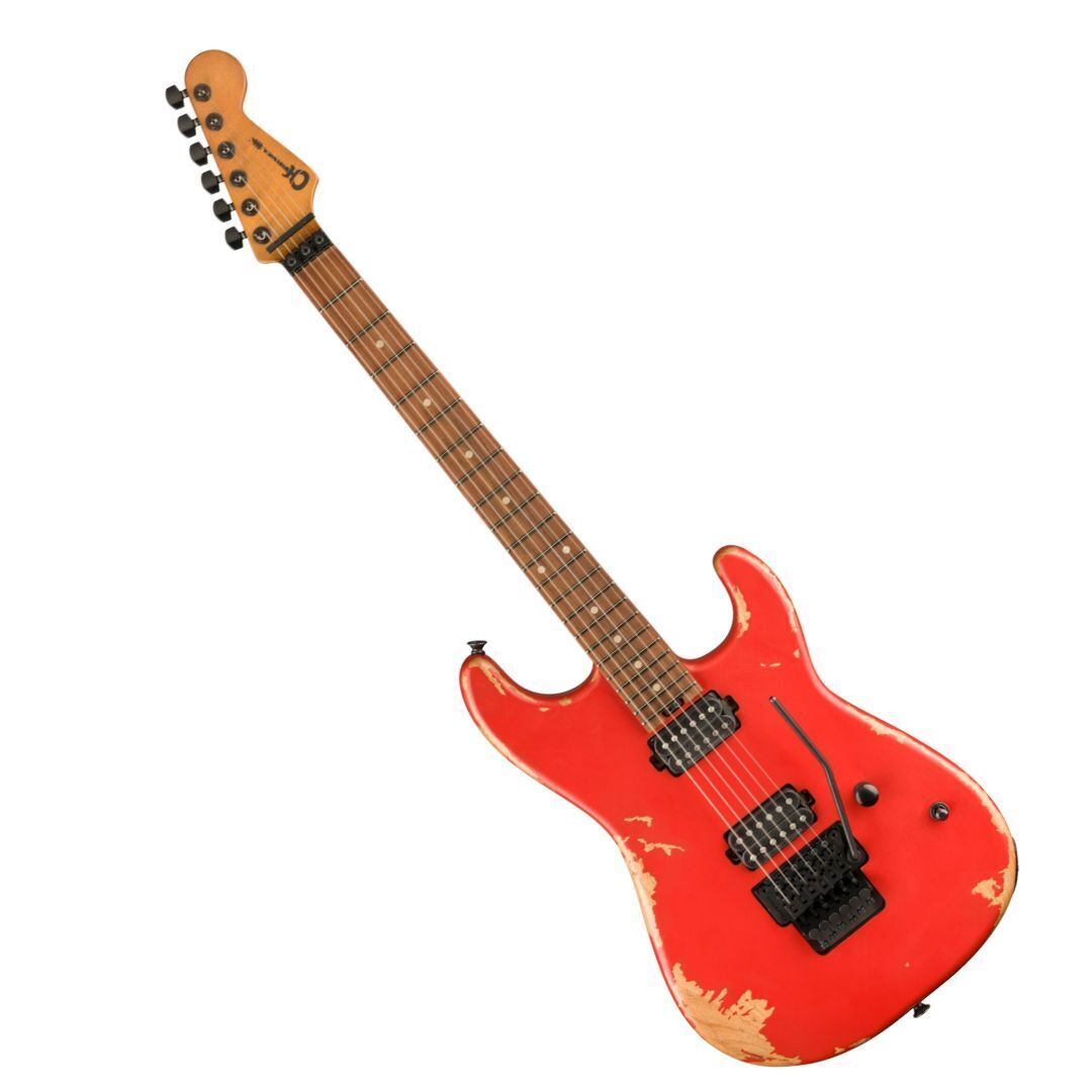 Charvel ProMod Relic San Dimas Style 1 HH FR PF Pau Ferro Electric Guitar-Orange