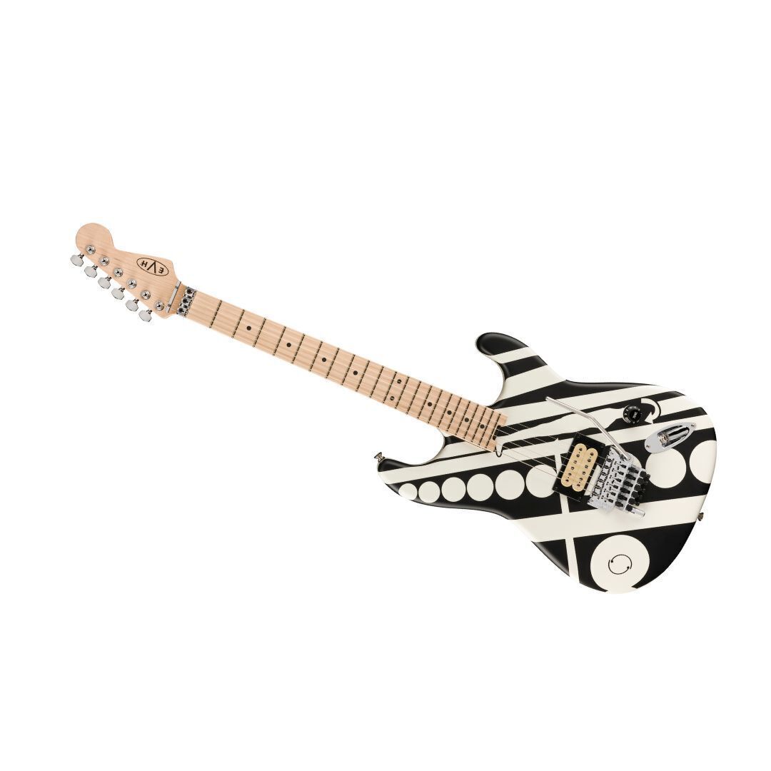 EVH Striped Electric Guitar - Satin Crop Circled