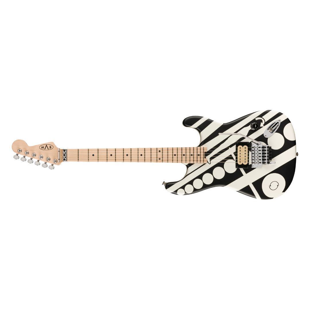 EVH Striped Electric Guitar - Satin Crop Circled