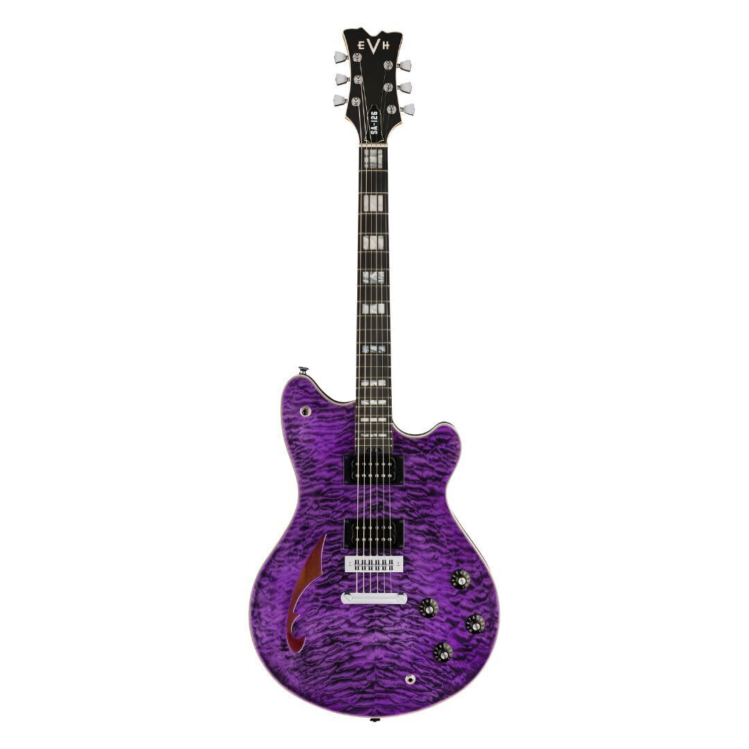 EVH SA-126 Special QM Electric Guitar - Trans Purple Ebony