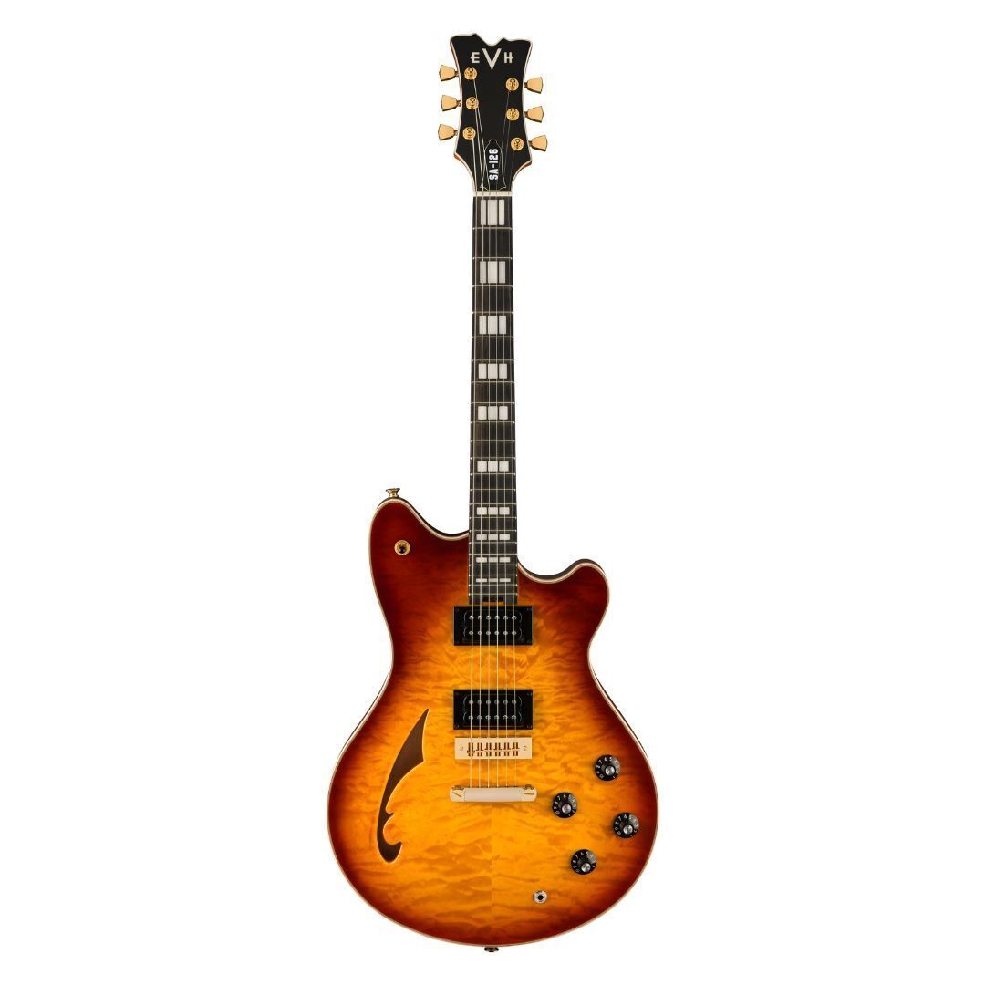 EVH SA-126 Special QM Electric Guitar - Tobacco Burst Ebony