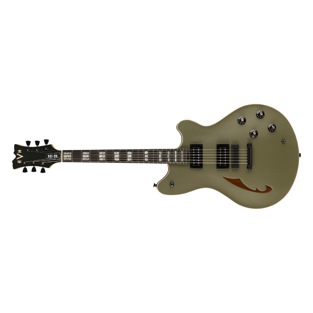 EVH SA-126 Special Electric Guitar - Matte Army Drab Black Ebony