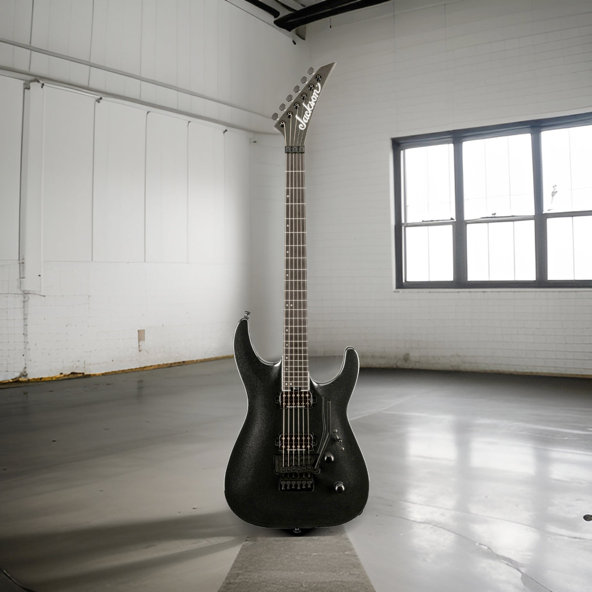Jackson Pro Plus Dinky DKA Electric Guitar (Metallic Black) with Hardshell Case