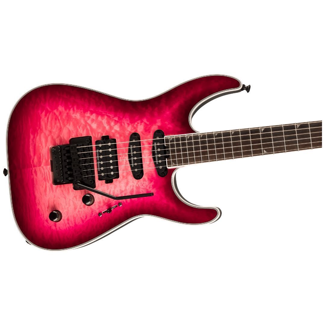 Jackson Pro Plus Series Soloist SLA3Q Electric Guitar - Fuschia Burst